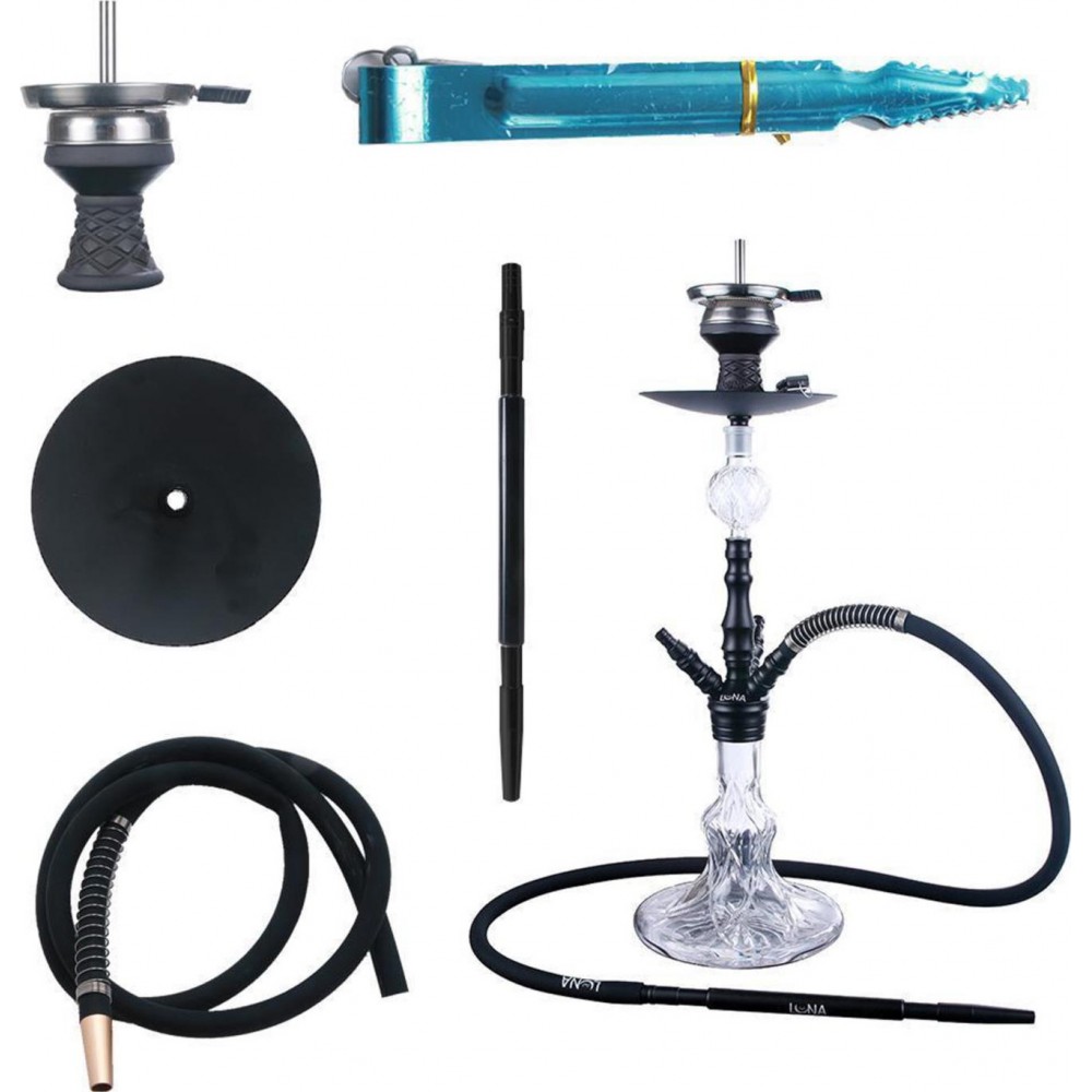 Narghilè - Shisha - "Luna" Black - h 45cm Narghilè - Shisha - "Luna" Black - h 45cm