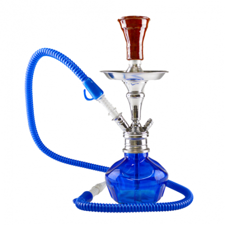 Narghilè - Shisha - "Exagon" Blu - h 32cm