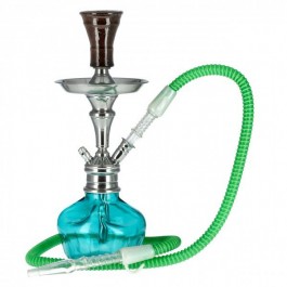 Narghilè - Shisha - "Exagon" Verde Acqua - h 32cm