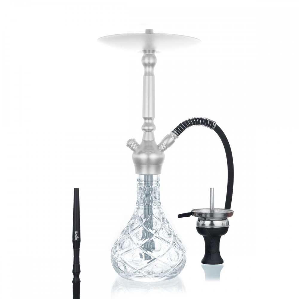 Narghilè - Shisha - Aladin Alux - M5 - Silver - h 47cm