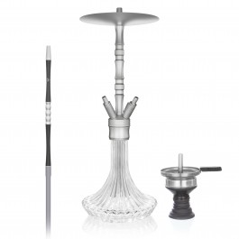 Narghilè - Shisha - Aladin PAN - Silver Matt - 65 cm