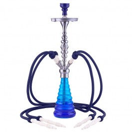 Narghilè - Shisha - "Argentina" Blu-Azzurro 4 canne - h 76cm